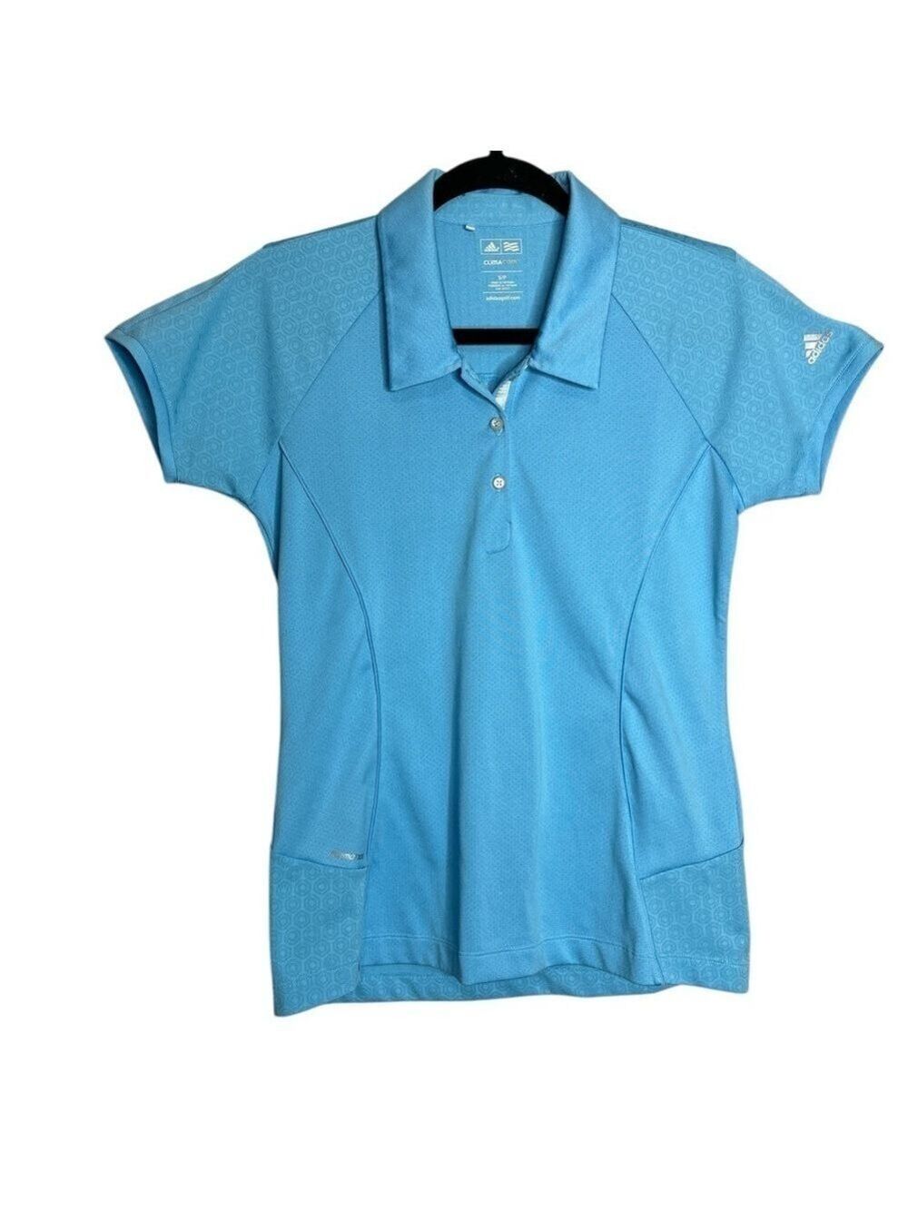 Adidas Formotion ClimaCool Light Blue Golf Polo shirt size S